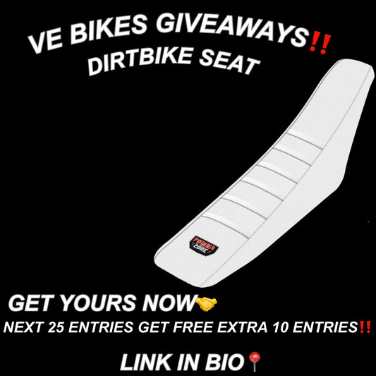 ‼️POWERZONE WHITE SEAT DIRTBIKE COVER GIVEAWAY!‼️