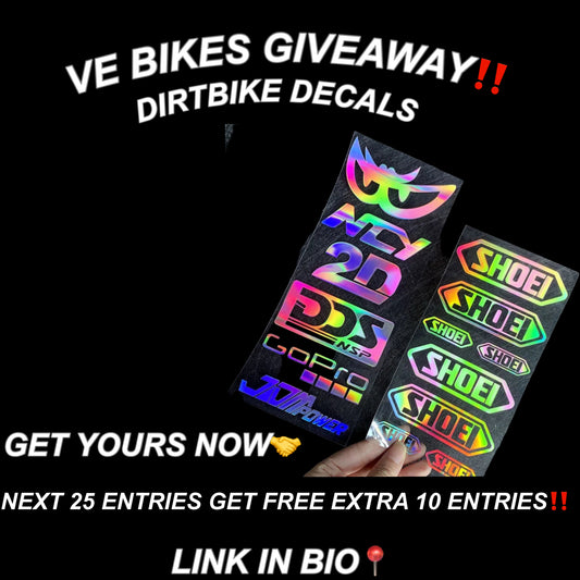 ‼️MULTICOLOR BIKE DECAL STICKERS GIVEAWAY!‼️