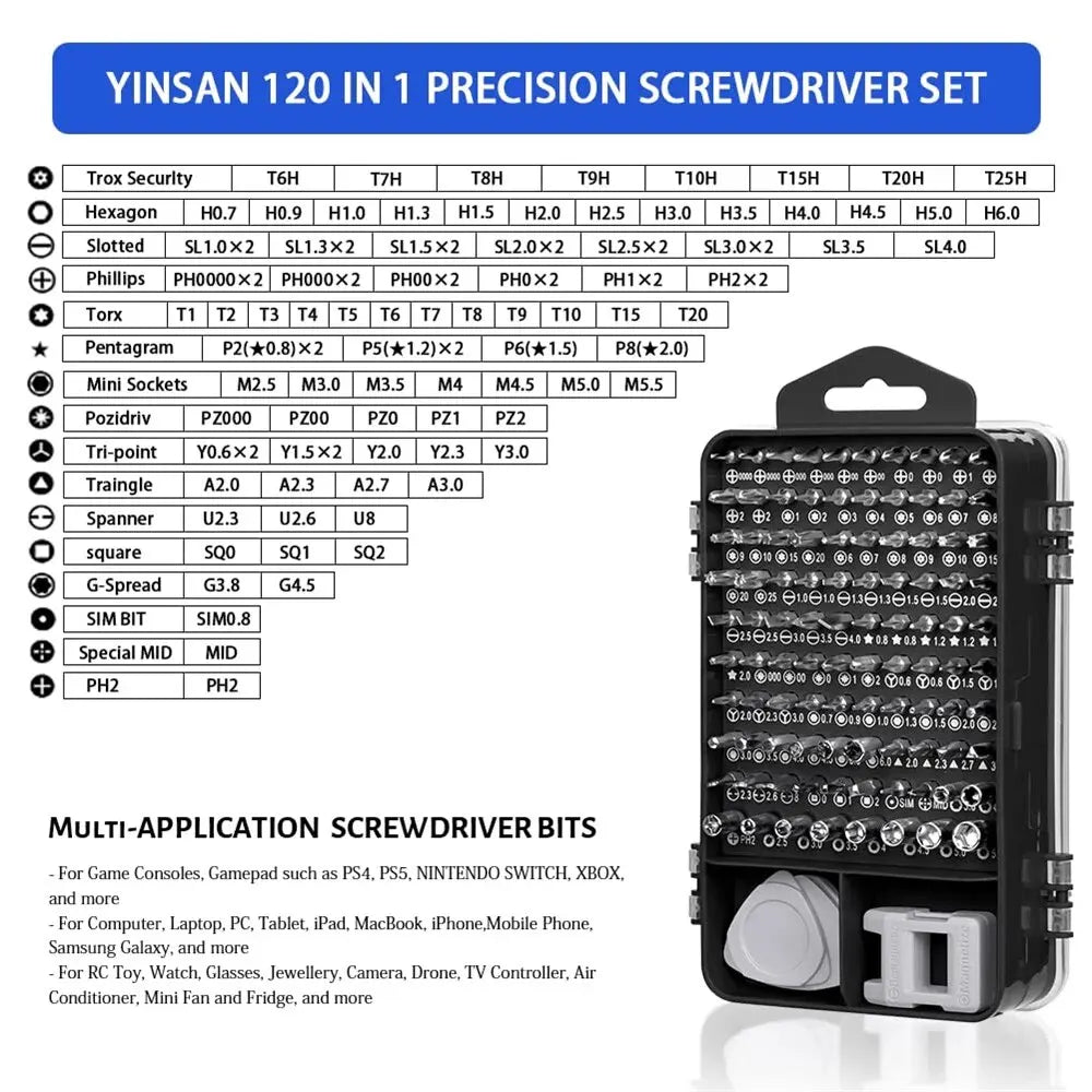 Electronic Screwdriver Set (115 in 1)