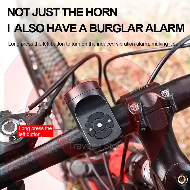 USB Rechargeable Bike Horn