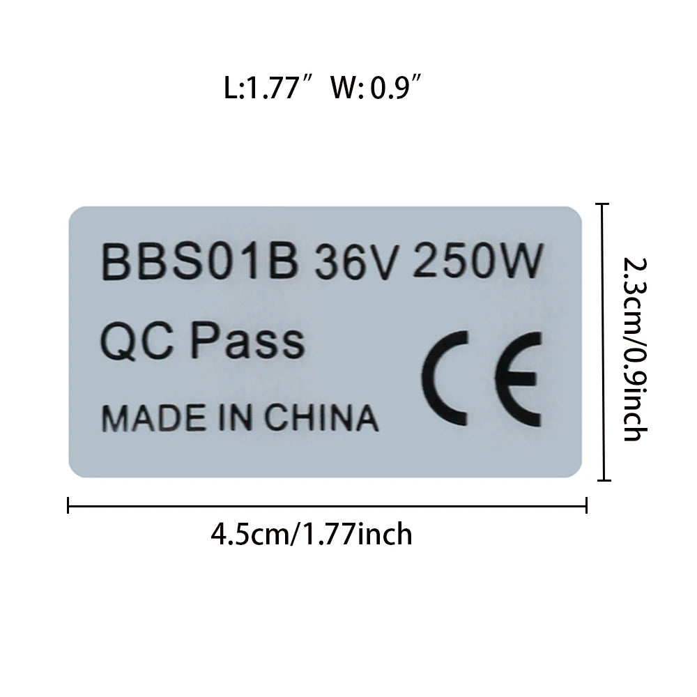 6pcs 36V 250W Legal Stickers