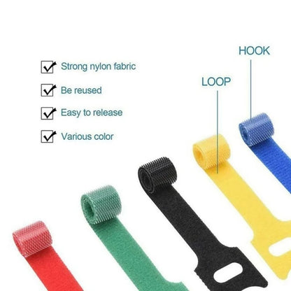 10/30/50pcs Reuseable Cable Organizer Ties