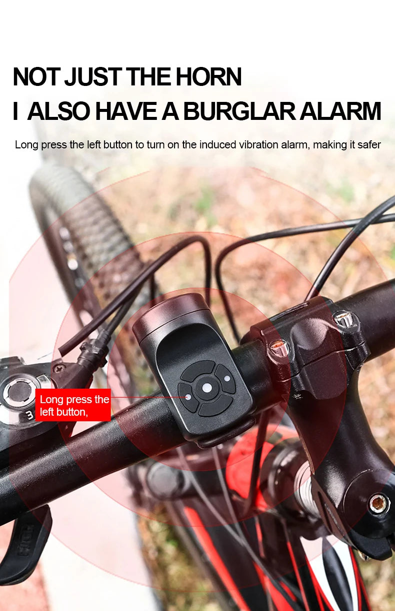 USB Rechargeable Bike Horn