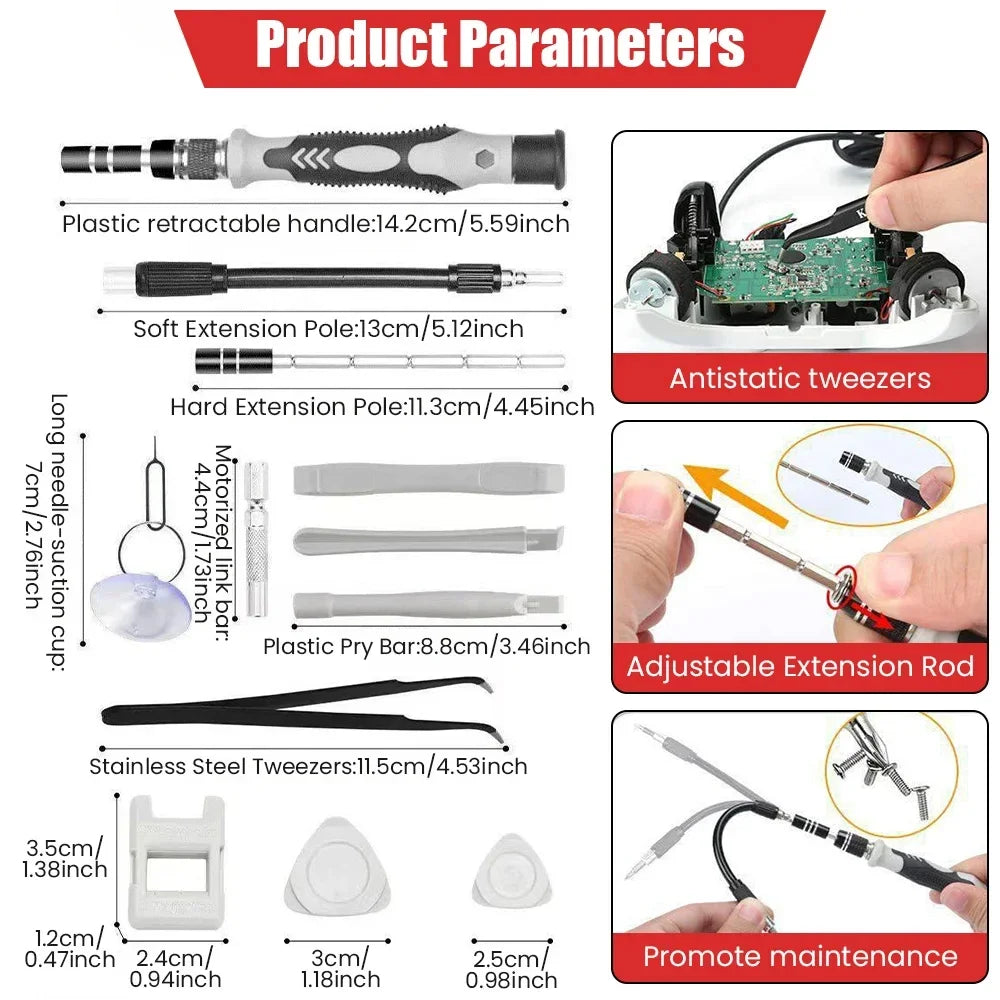 Electronic Screwdriver Set (115 in 1)