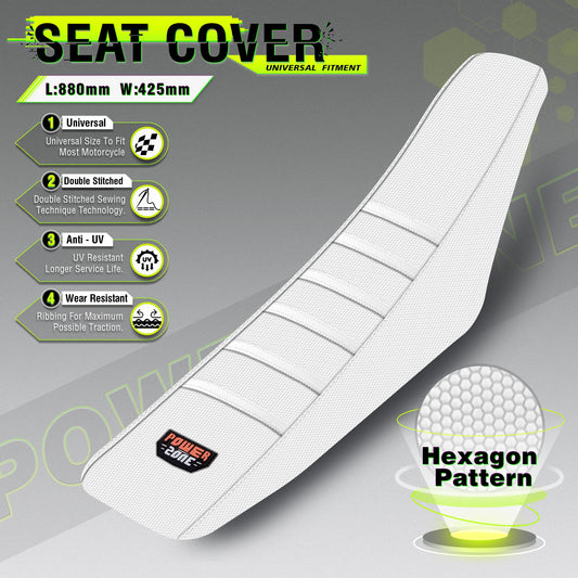 Powerzone White Dirtbike Seat Cover