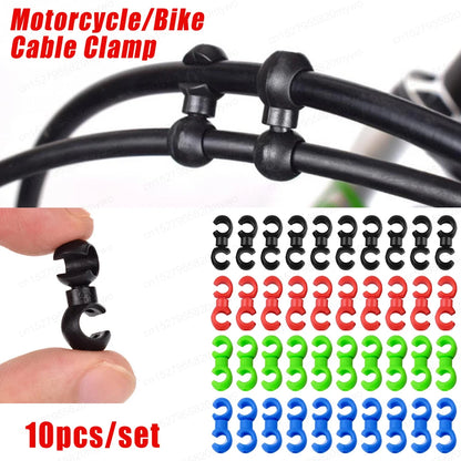 10pcs/set Bike Cable Clips