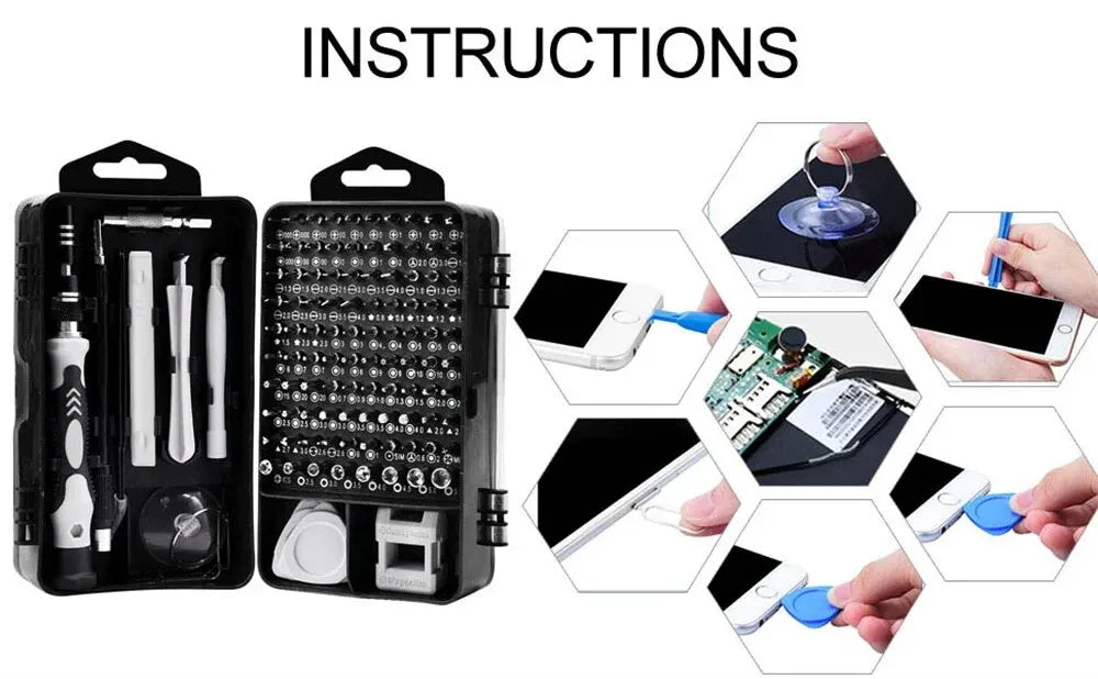 Electronic Screwdriver Set (115 in 1)