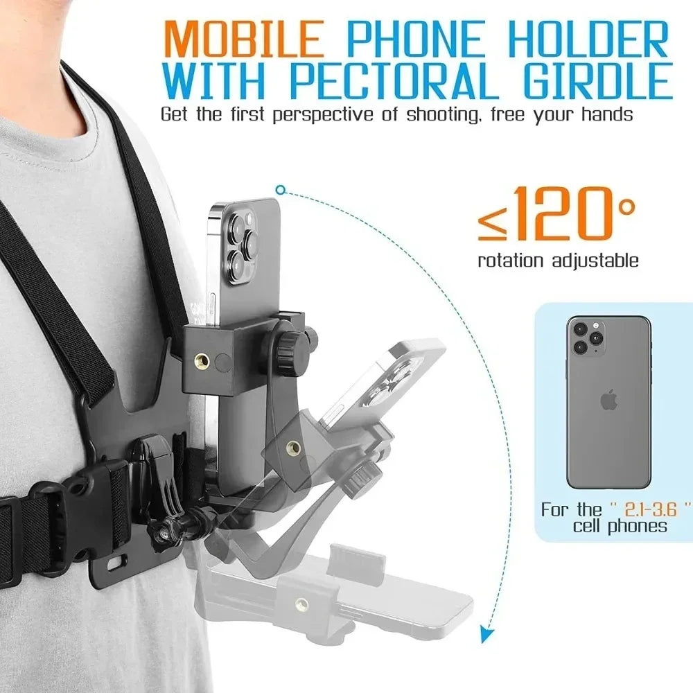 Adjustable Chest Action Camera/Phone Mount