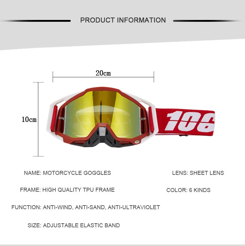 Bike Rider MTB/MOTO Visor Glasses (High Quality)