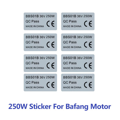 6pcs 36V 250W Legal Stickers