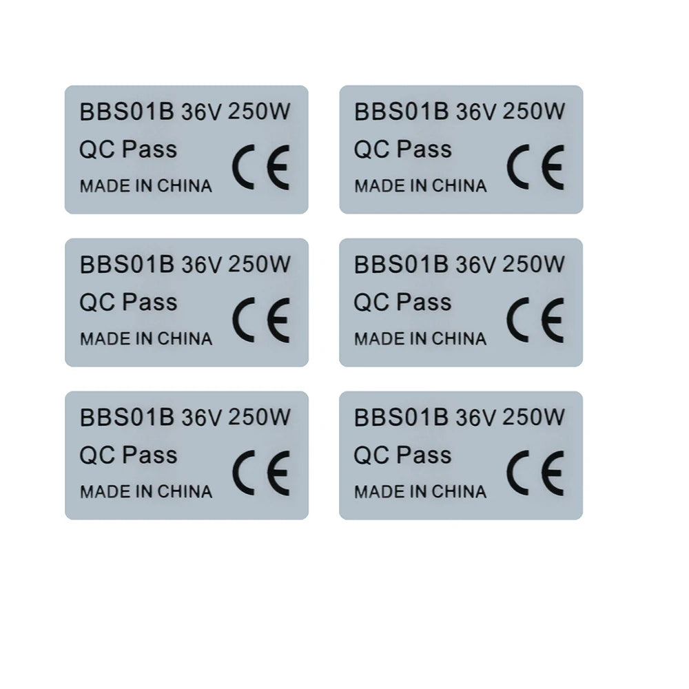 6pcs 36V 250W Legal Stickers