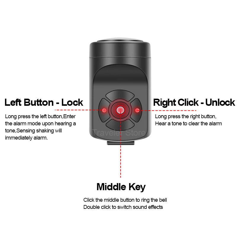 USB Rechargeable Bike Horn